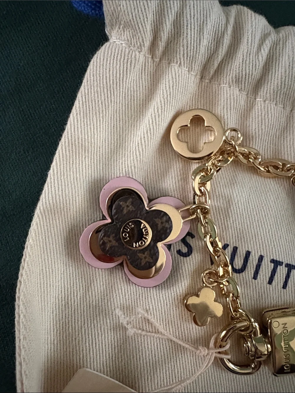 Louis Vuitton Flowers Chain Bag Charm